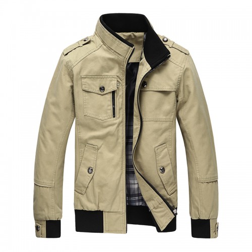 Autumn Spring Jacket Men Casual Coats Middle-Aged Comfortable Jackets 